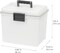 IRIS USA Portable Letter Size File Box with Handle for Hanging Folders